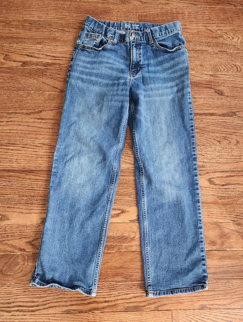 Wonder Nation Relaxed Boys Jeans 12 Husky Skater Baggy Retro Adjustable Waist